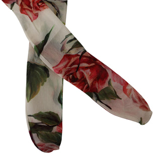 Floral Elegance Italian Nylon Tights - Luxury for You