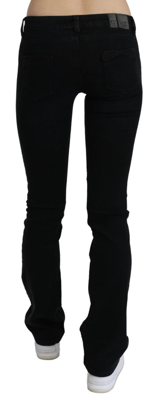 Chic Black Slim Fit Low Waist Denim - Luxury for You