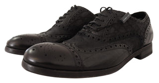 Exotic Leather Brogue Derby Dress Shoes - Luxury for You