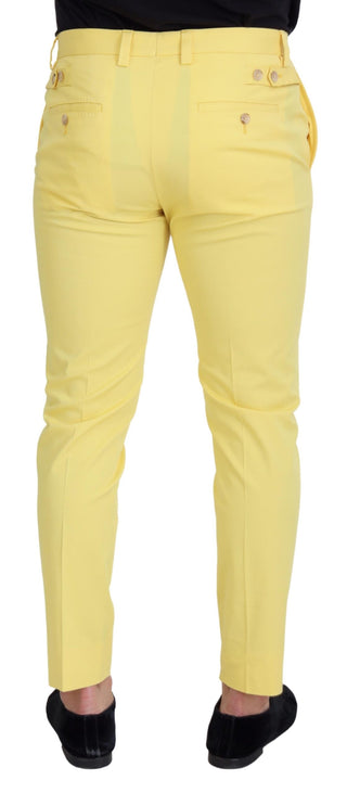 Sun-kissed Yellow Cotton Trousers