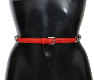 Elegant Floral Rose Waist Belt In Vibrant Red - Luxury for You