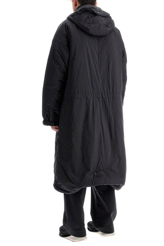 Long Padded Nylon Parka Coat