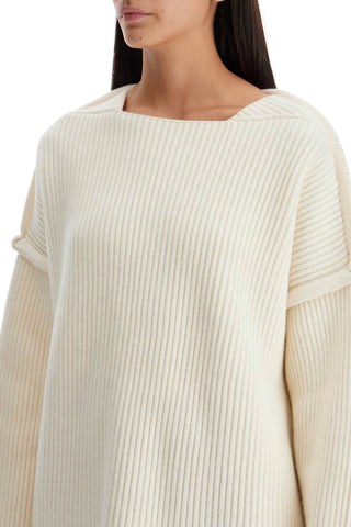 Oversized Ribbed Knit Pul