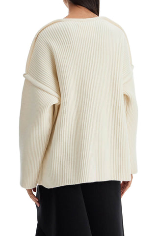 Oversized Ribbed Knit Pul