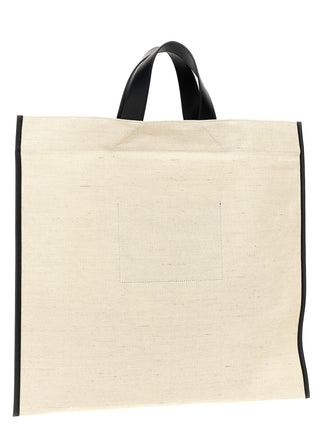 Border Book Tote Square Shopping Bag