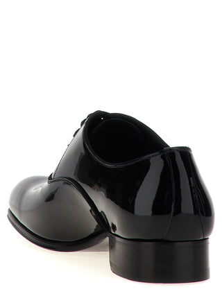 Patent Leather Lace-up Shoes