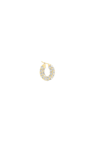 Small Jahleel Hoop Earrings With Crystals