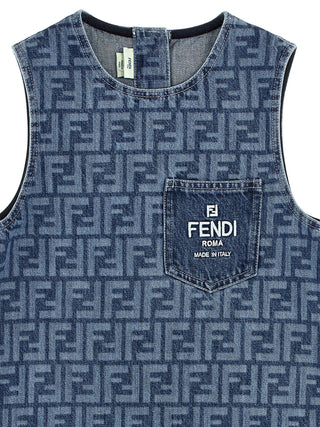 Logo Denim Dress