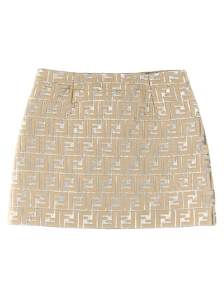 Logo Brocade Skirt