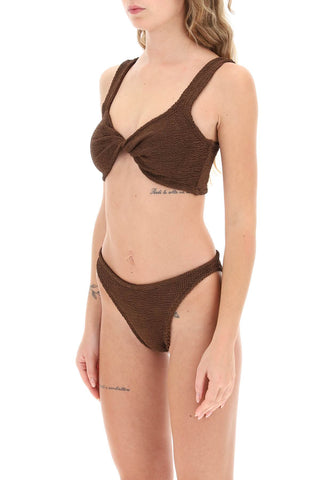 Juno Metallic-effect Bikini Set