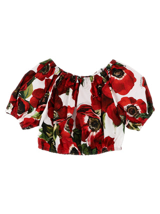 Poppy Print Top