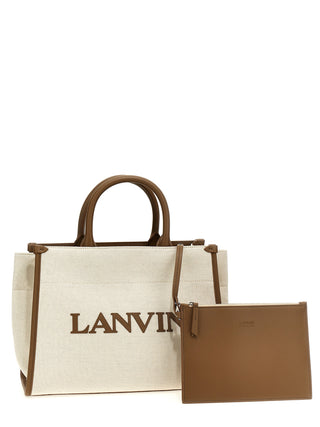 Logo Canvas Shopping Bag