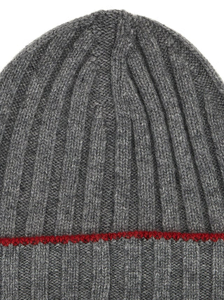 Contrast Line Beanie