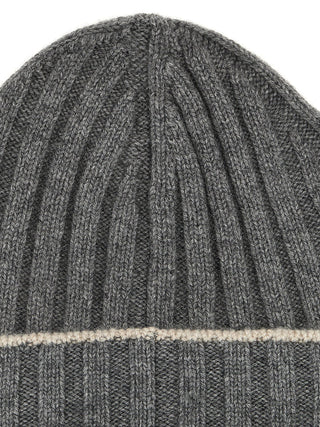 Contrast Line Beanie