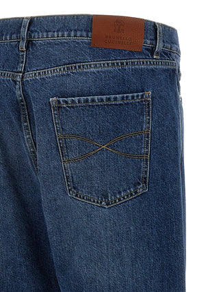 Logo Embroidery Jeans