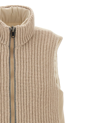 Reversible Knit Insert Vest