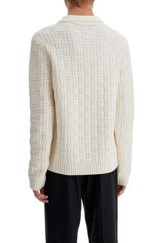 Woolen Polo-style Pullover