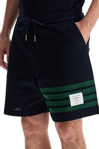 4-bar Cotton Bermuda Shorts