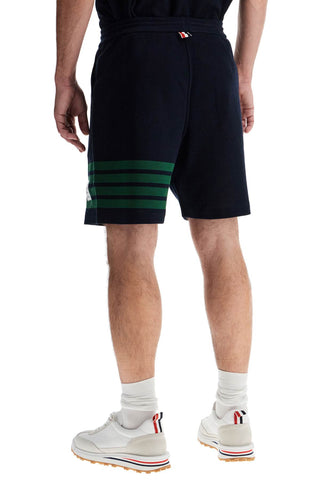 4-bar Cotton Bermuda Shorts