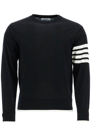 4-bar Wool Jersey Pullover Sweater