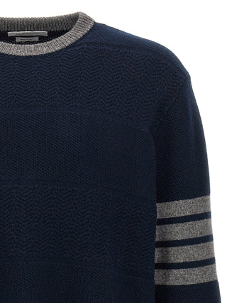 Textured Rugby Stripe Sweater