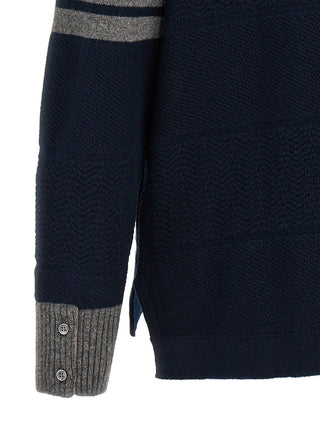 Textured Rugby Stripe Sweater