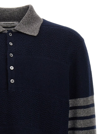 Textured Rugby Stripe Sweater