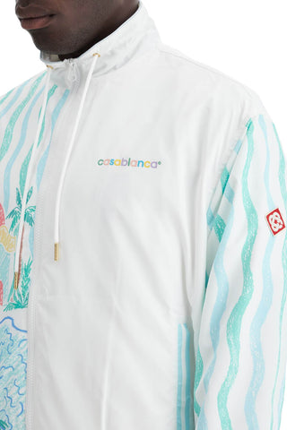 Windbreaker Jacket With Maison Memphis Print