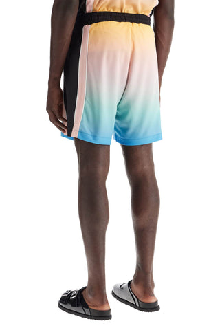 Pastel Gradient Football Bermuda Shorts