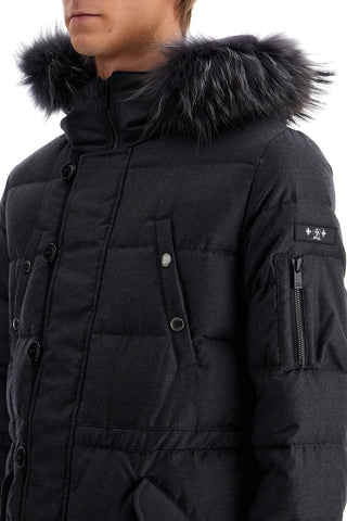 Down Jacket With Wool And Silk Lining