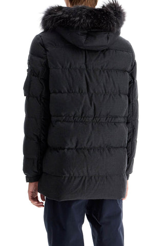 Down Jacket With Wool And Silk Lining