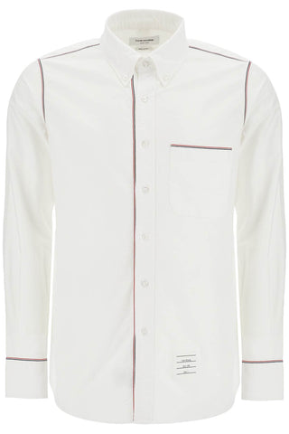 Button-down Shirt With Gros-grain Trim