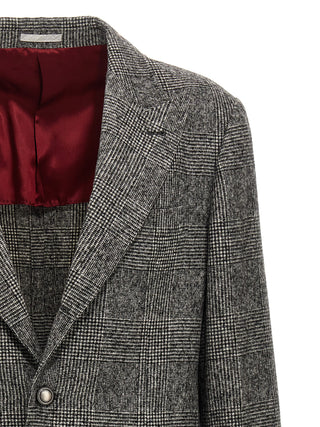 Check Single-breasted Blazer