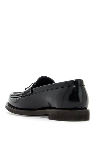 Minimal Shiny Tassel Calfskin Lo