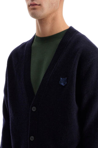 Bold Fox Head Wool Cardigan