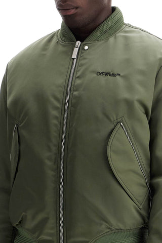 Padded Nylon Bomber Jacket