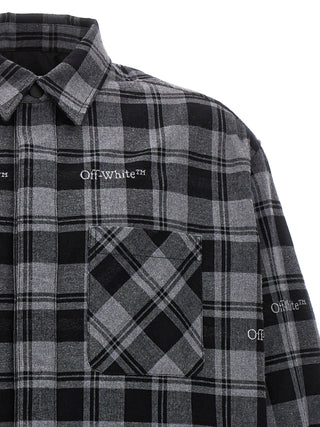 Check Flannel Padded Jacket