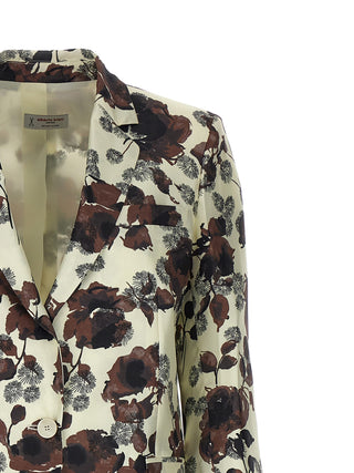 Floral Print Trench Coat