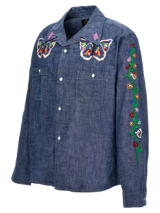 Chambray Embroidery Shirt