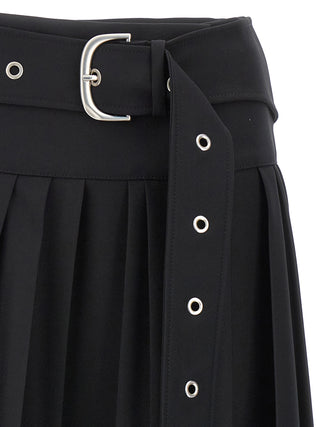 Pleated Midi Skirt