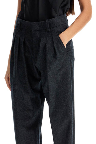 Casile Wool Flannel Trousers In Nine