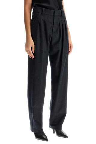 Casile Wool Flannel Trousers In Nine