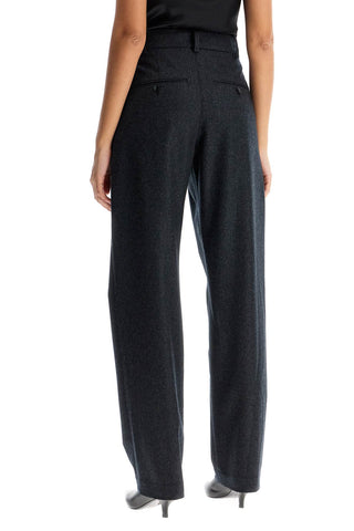 Casile Wool Flannel Trousers In Nine