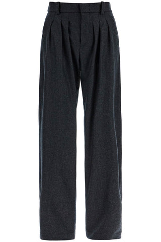 Casile Wool Flannel Trousers In Nine