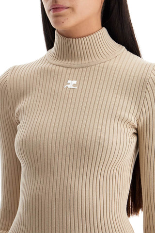 Re-edition Ribbed Funnel-neck Sweater