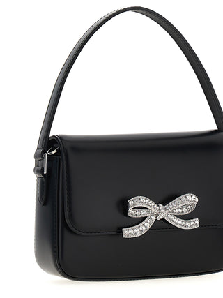 Black Leather Micro Handbag