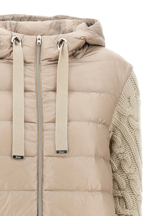 Knitted Sleeve Down Jacket