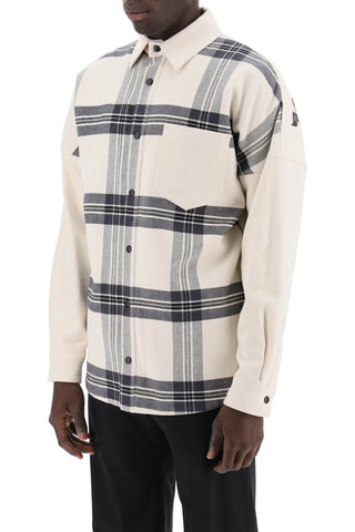 Plaid Overshirt With Embroidered Logo