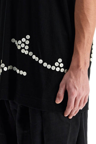 Embroidered Button-up T