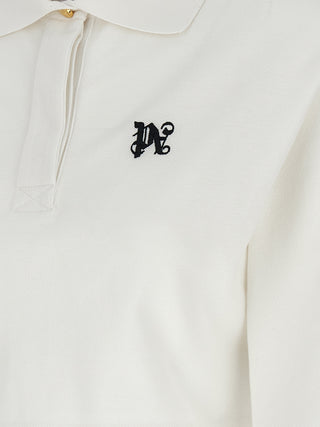 Monogram Crop Polo Shirt